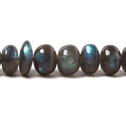 8-10mm Labradorite Plain Rondelle Beads 15 inch 67 pieces (ONLINE ORDER ONLY)