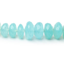 8-10mm Multi Color Chalcedony Faceted Rondelle 20 inch 100 Beads (ONLINE ORDER ONLY)