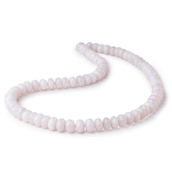 8-10mm Natural Lavender Chalcedony Faceted Rondelles 18 inch 75 Beads AAA (ONLINE ORDER ONLY)