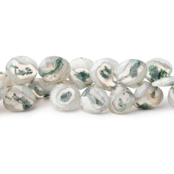 8-10mm Peacock Solar Quartz Faceted Heart Beads 7.5 inch 50 pieces (ONLINE ORDER ONLY)