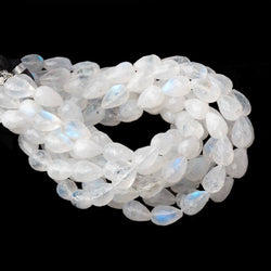 8-10mm Rainbow Moonstone Straight Drill Tear Drop 7.25 inch 19 Beads (ONLINE ORDER ONLY)