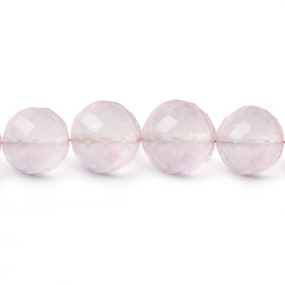 8-10mm Rose Quartz Faceted Round beads 15 inch 43 pieces AA (ONLINE ORDER ONLY)