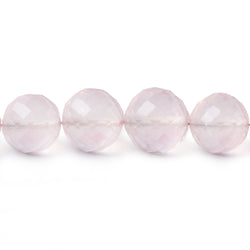 8-10mm Rose Quartz Faceted Round beads 15 inch 43 pieces AA (ONLINE ORDER ONLY)