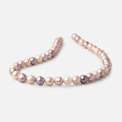 8-10mm Tri Color Ringed Baroque Freshwater Pearls 15.5 inch 40 Beads (ONLINE ORDER ONLY)