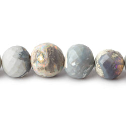 8-11.5mm Australian Opal Beads Faceted Rounds 18 inch 53 pieces (ONLINE ORDER ONLY)
