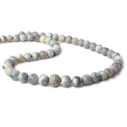 8-11.5mm Australian Opal Beads Faceted Rounds 18 inch 53 pieces (ONLINE ORDER ONLY)
