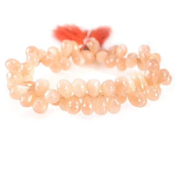 8 - 11mm Angel Skin Moonstone Faceted Tear Drop Beads 8 inch 65 pieces (ONLINE ORDER ONLY)