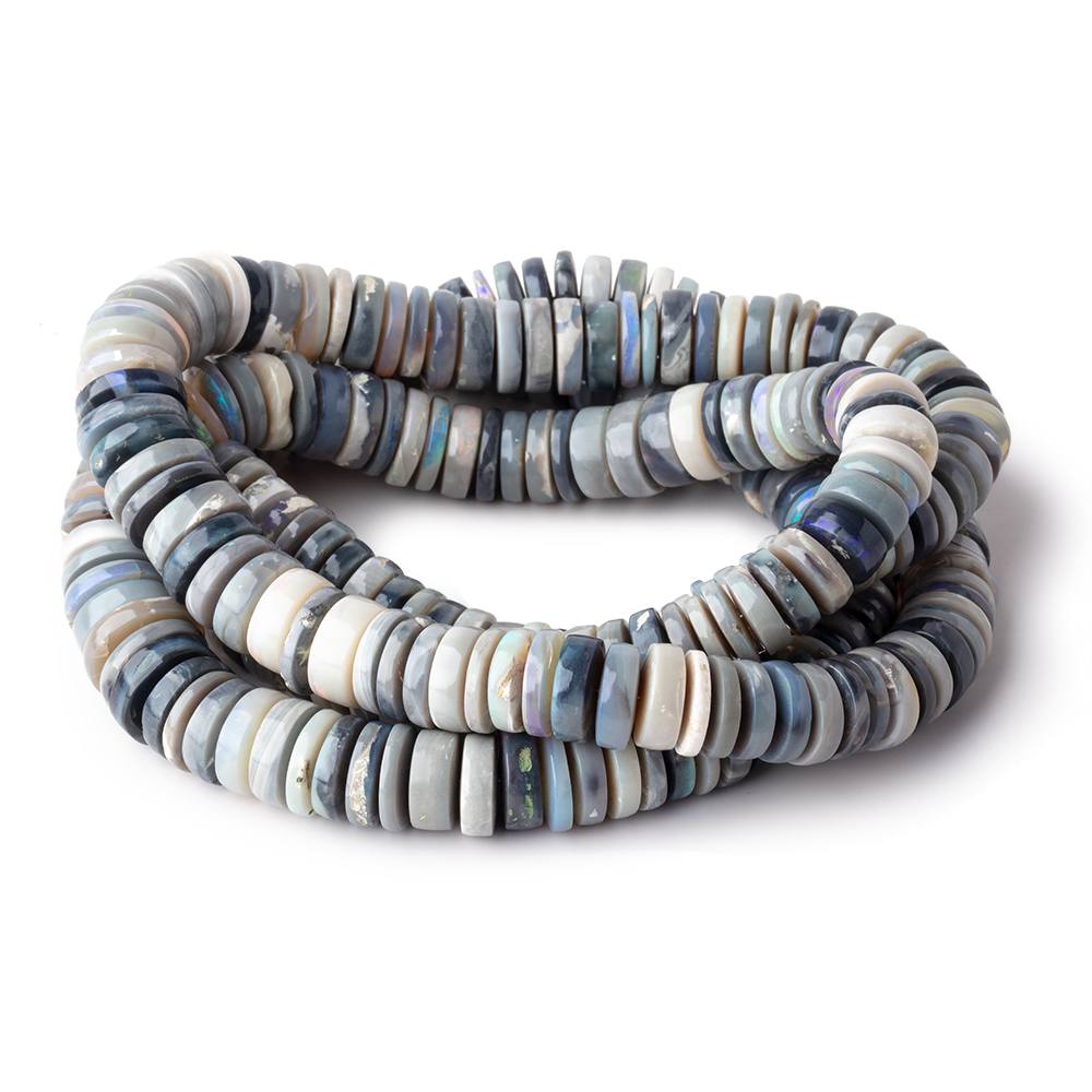 8-11mm Australian Opal Plain Heshi Beads 16 inch 145 pieces AA (ONLINE ORDER ONLY)