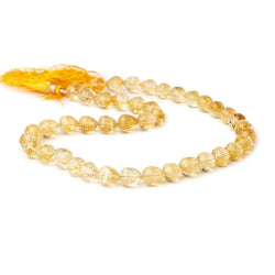 8-11mm Citrine Checkerboard Faceted Straight Drilled Tear Drop Beads 16 inch 42 pieces (ONLINE ORDER ONLY)