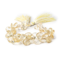 8-11mm Heliodor Faceted Heart Beads 8 inch 48 pieces AA (ONLINE ORDER ONLY)