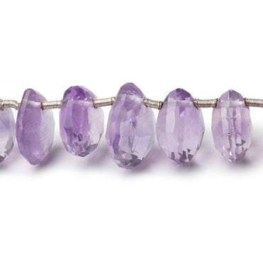 8-11mm Pink Amethyst Front Drilled Faceted Hearts 7.5 inch 25 Beads (ONLINE ORDER ONLY)