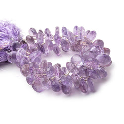 8-11mm Pink Amethyst Front Drilled Faceted Hearts 7.5 inch 25 Beads (ONLINE ORDER ONLY)