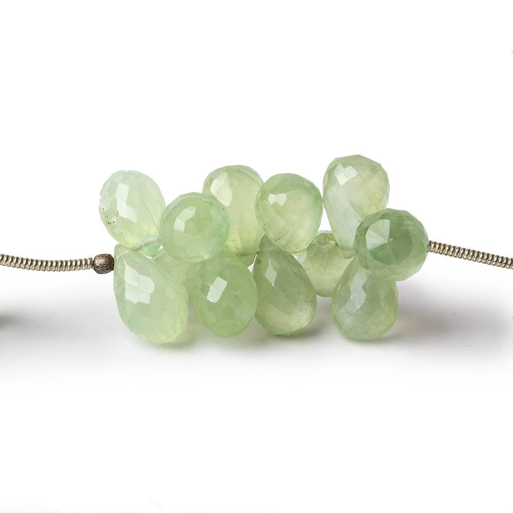 8-11mm Prehnite Beads Tear Drop Briolette 8 inch 48 pieces (ONLINE ORDER ONLY)