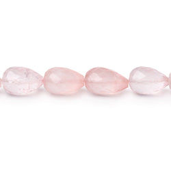 8-11mm Rose Quartz Straight Drill Tear Drop 7.25 inch 19 Beads (ONLINE ORDER ONLY)