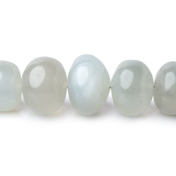 8-11mm Sage Moonstone plain rondelles 16 inch 58 beads A (ONLINE ORDER ONLY)
