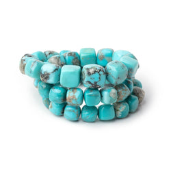 8-11mm Sleeping Beauty Turquoise Plain Cubes 16 inch 47 Beads AAA (ONLINE ORDER ONLY)