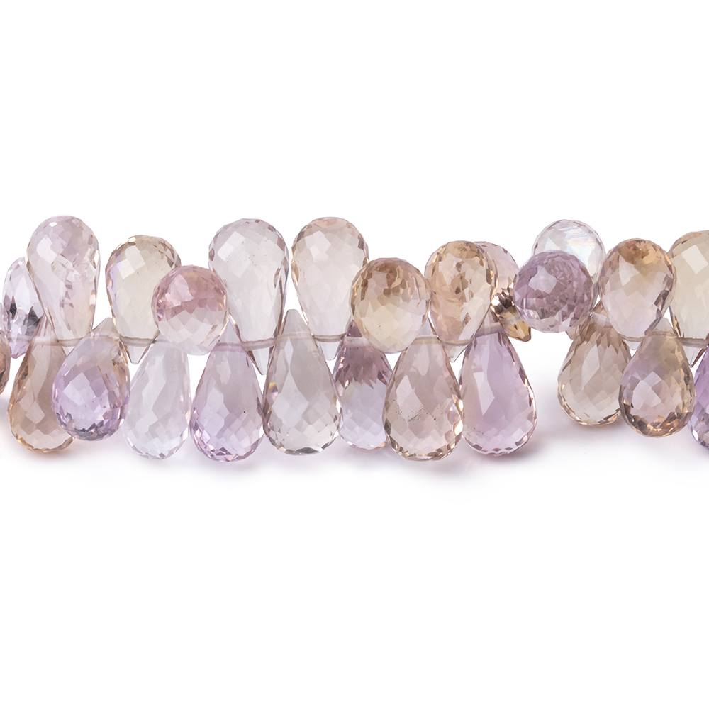8-12mm Ametrine Faceted Tear Drop Beads 8 inch 80 pieces (ONLINE ORDER ONLY)