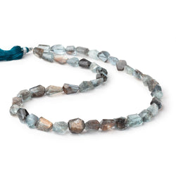 8-12mm Copper Moss Aquamarine Faceted Nugget 16 inch 42 Beads AAA (ONLINE ORDER ONLY)