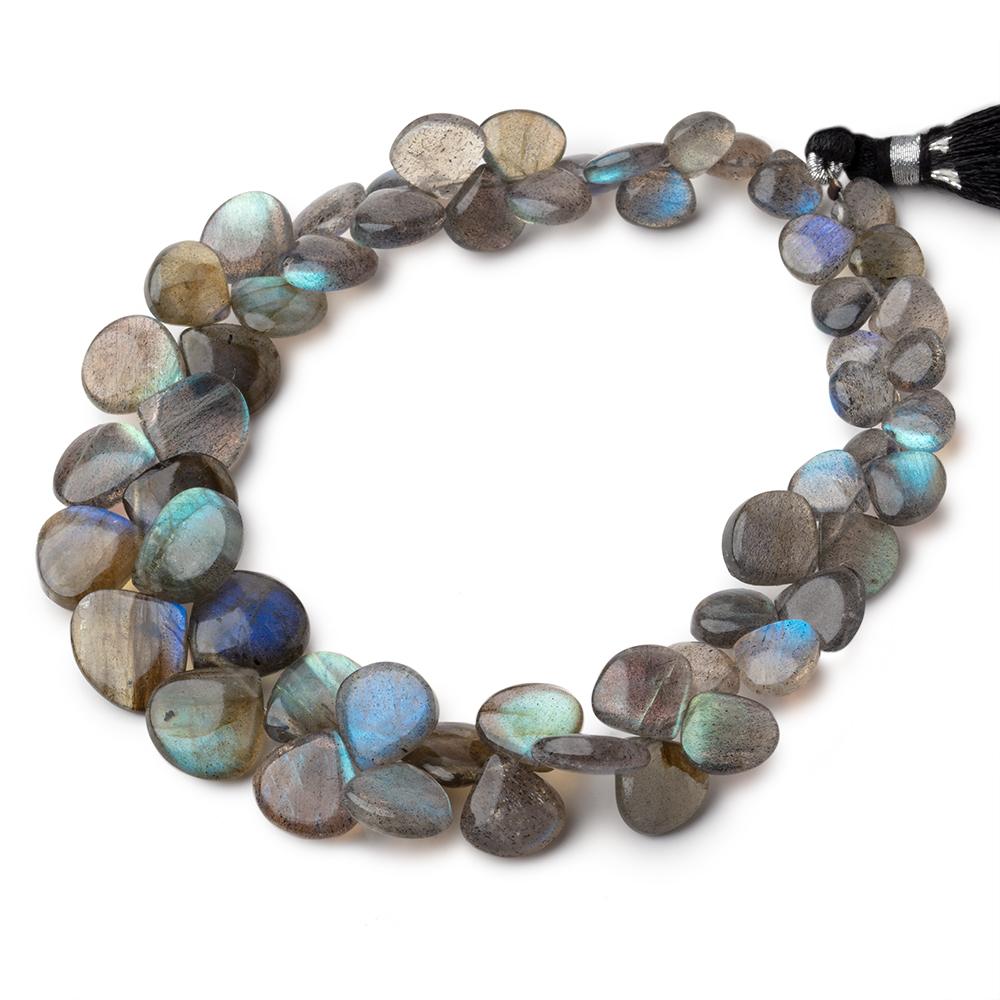 8-12mm Labradorite Plain Heart Beads 9 inch 56 pieces (ONLINE ORDER ONLY)
