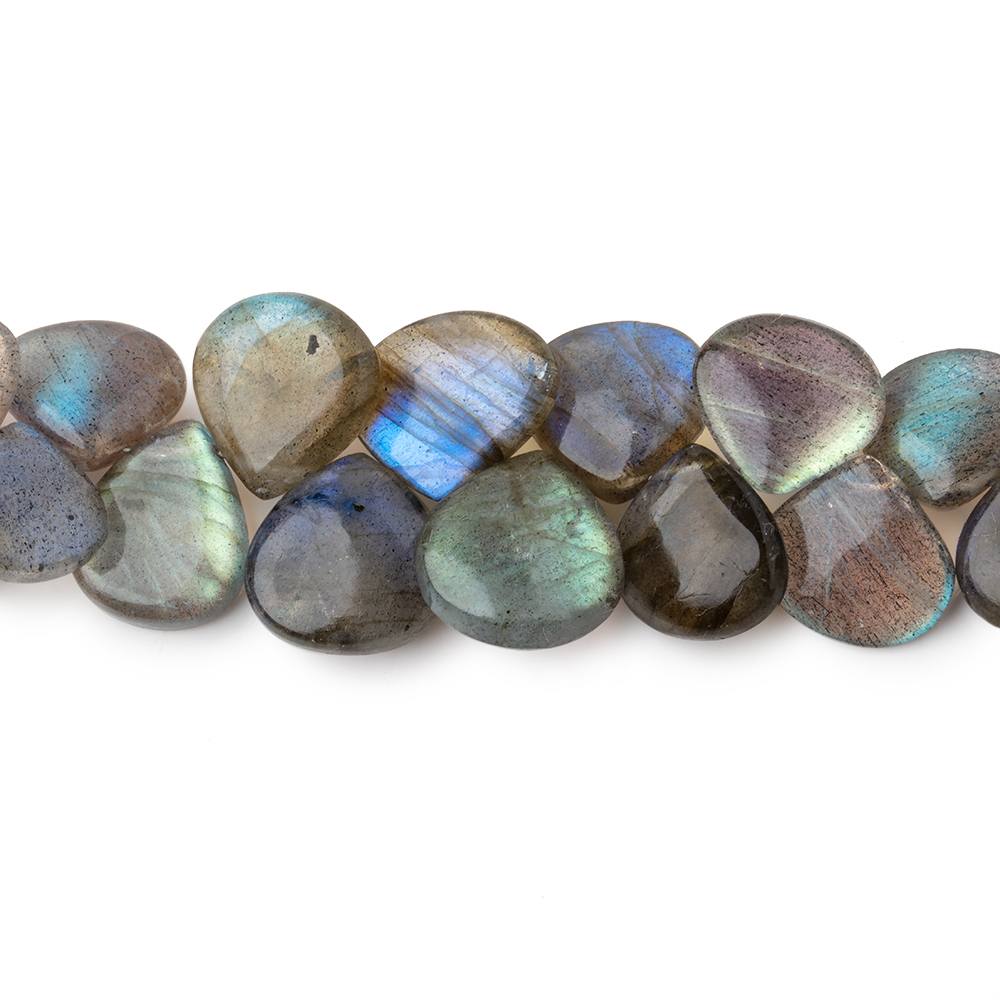 8-12mm Labradorite Plain Heart Beads 9 inch 56 pieces (ONLINE ORDER ONLY)