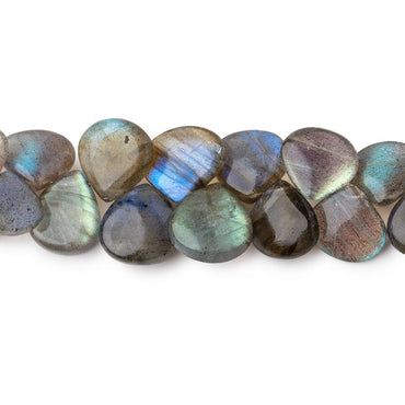 8-12mm Labradorite Plain Heart Beads 9 inch 56 pieces (ONLINE ORDER ONLY)