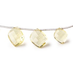8-12mm Lemon Quartz Faceted Fancy Shape Beads 6.5 inch 12 pieces (ONLINE ORDER ONLY)