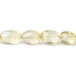 8-12mm Lemon Quartz Faceted Oval Beads 9 inch 23 pieces (ONLINE ORDER ONLY)