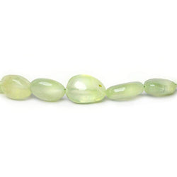 8-13mm Prehnite Beads Straight Drill Plain Nuggets 14.5 inch 39 pcs (ONLINE ORDER ONLY)