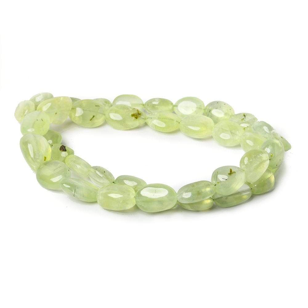 8-13mm Prehnite Beads Straight Drill Plain Nuggets 14.5 inch 39 pcs (ONLINE ORDER ONLY)