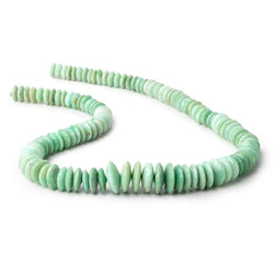 8-15mm Chrysoprase German Faceted Rondelle Beads 16 inch 114 pieces (ONLINE ORDER ONLY)