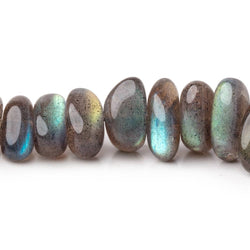 8-16mm Labradorite Plain Nugget Beads 16 inch 70 beads (ONLINE ORDER ONLY)