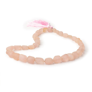 8-16mm Matte Morganite Plain Nugget Beads 16 inch 36 pieces (ONLINE ORDER ONLY)