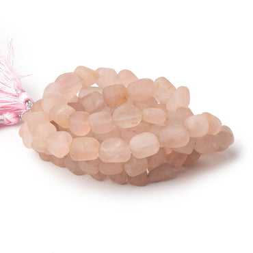 8-16mm Matte Morganite Plain Nugget Beads 16 inch 36 pieces (ONLINE ORDER ONLY)