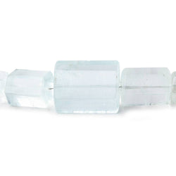 8-21mm Aquamarine Natural Straight Drilled Crystals 17 inch 35 beads (ONLINE ORDER ONLY)