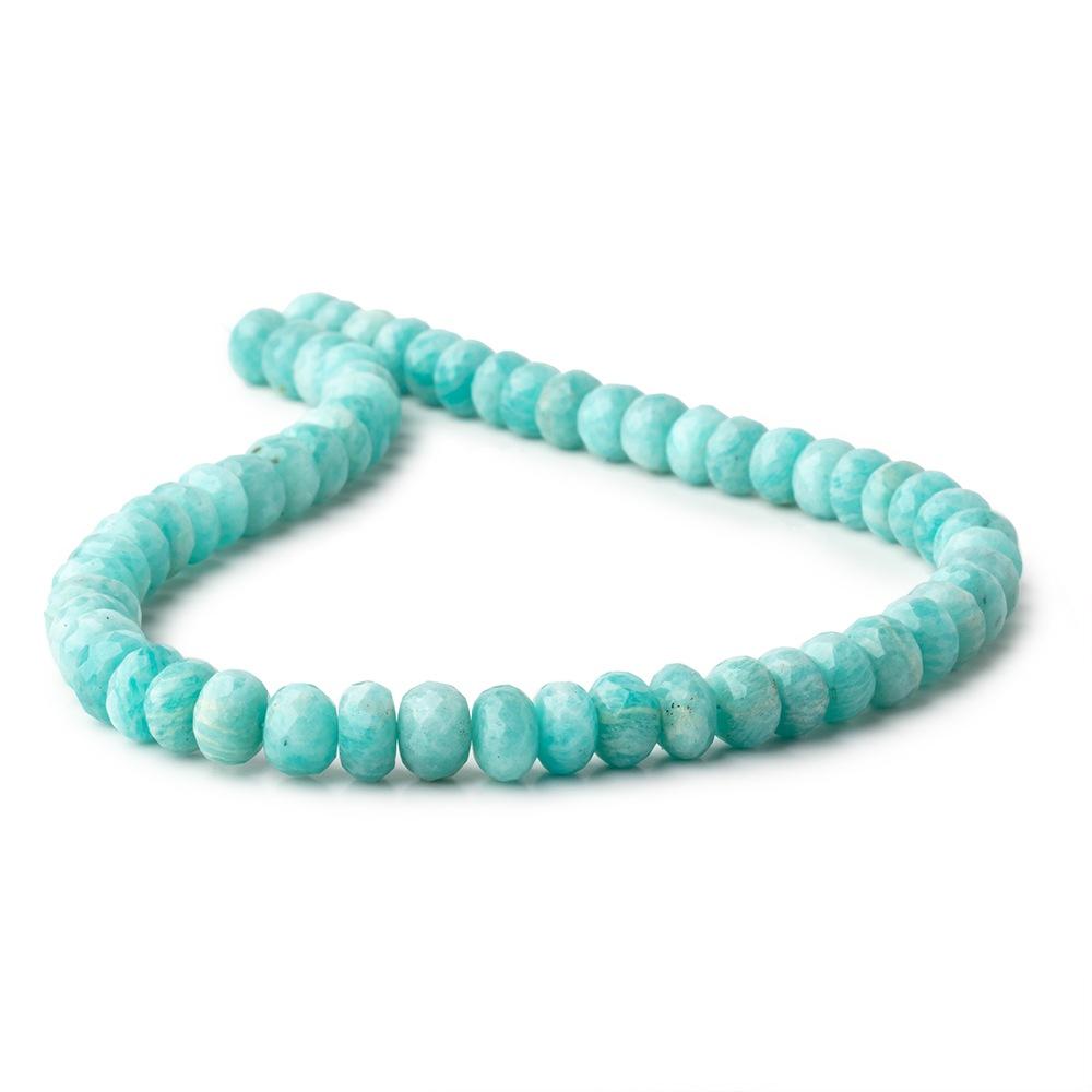 8-8.5mm Amazonite Faceted Rondelle Beads 13.5 inch 60 pieces (ONLINE ORDER ONLY)