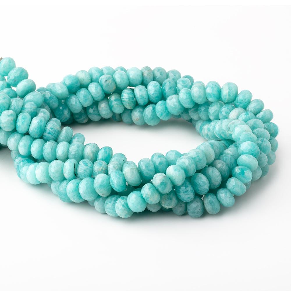 8-8.5mm Amazonite Faceted Rondelle Beads 13.5 inch 60 pieces (ONLINE ORDER ONLY)