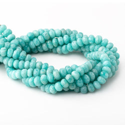 8-8.5mm Amazonite Faceted Rondelle Beads 13.5 inch 60 pieces (ONLINE ORDER ONLY)