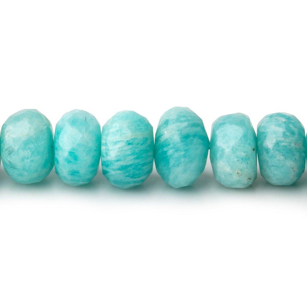 8-8.5mm Amazonite Faceted Rondelle Beads 13.5 inch 60 pieces (ONLINE ORDER ONLY)