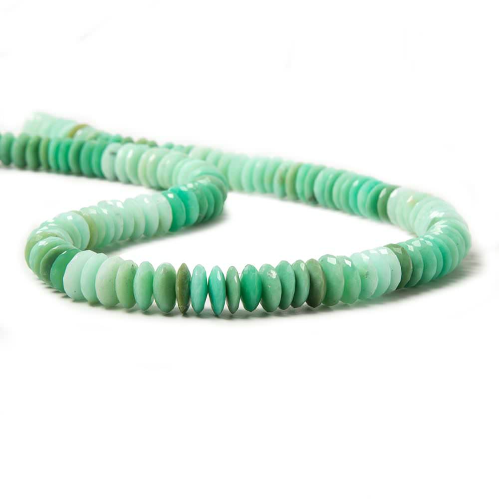 8-8.5mm Chrysoprase German Faceted Rondelle Beads 15 inch 135 pieces (ONLINE ORDER ONLY)