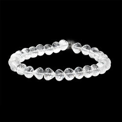 8-8.5mm Crystal Quartz Straight Drill Candy Kiss 7.5 inch 27 Beads (ONLINE ORDER ONLY)