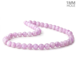 8-8.5mm Kunzite Plain Round Beads 16 inch 48 pieces 1mm hole AA (ONLINE ORDER ONLY)