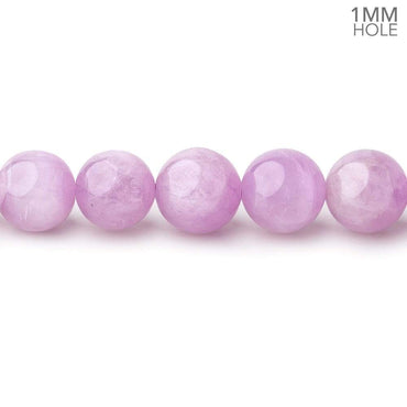 8-8.5mm Kunzite Plain Round Beads 16 inch 48 pieces 1mm hole AA (ONLINE ORDER ONLY)
