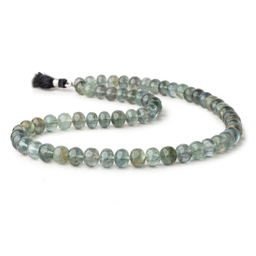 8-8.5mm Moss Aquamarine Plain Rondelle Beads 16 inch 62 pieces (ONLINE ORDER ONLY)