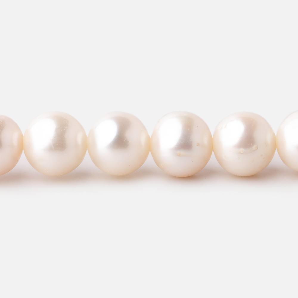 8-8.5mm Off White Off Round Freshwater Pearls 16 inch 50 pieces AA (ONLINE ORDER ONLY)