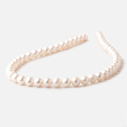 8-8.5mm Off White Off Round Freshwater Pearls 16 inch 50 pieces AA (ONLINE ORDER ONLY)