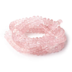 8-8.5mm Rose Quartz Faceted Rondelle Beads 16 inch 78 pieces AA (ONLINE ORDER ONLY)