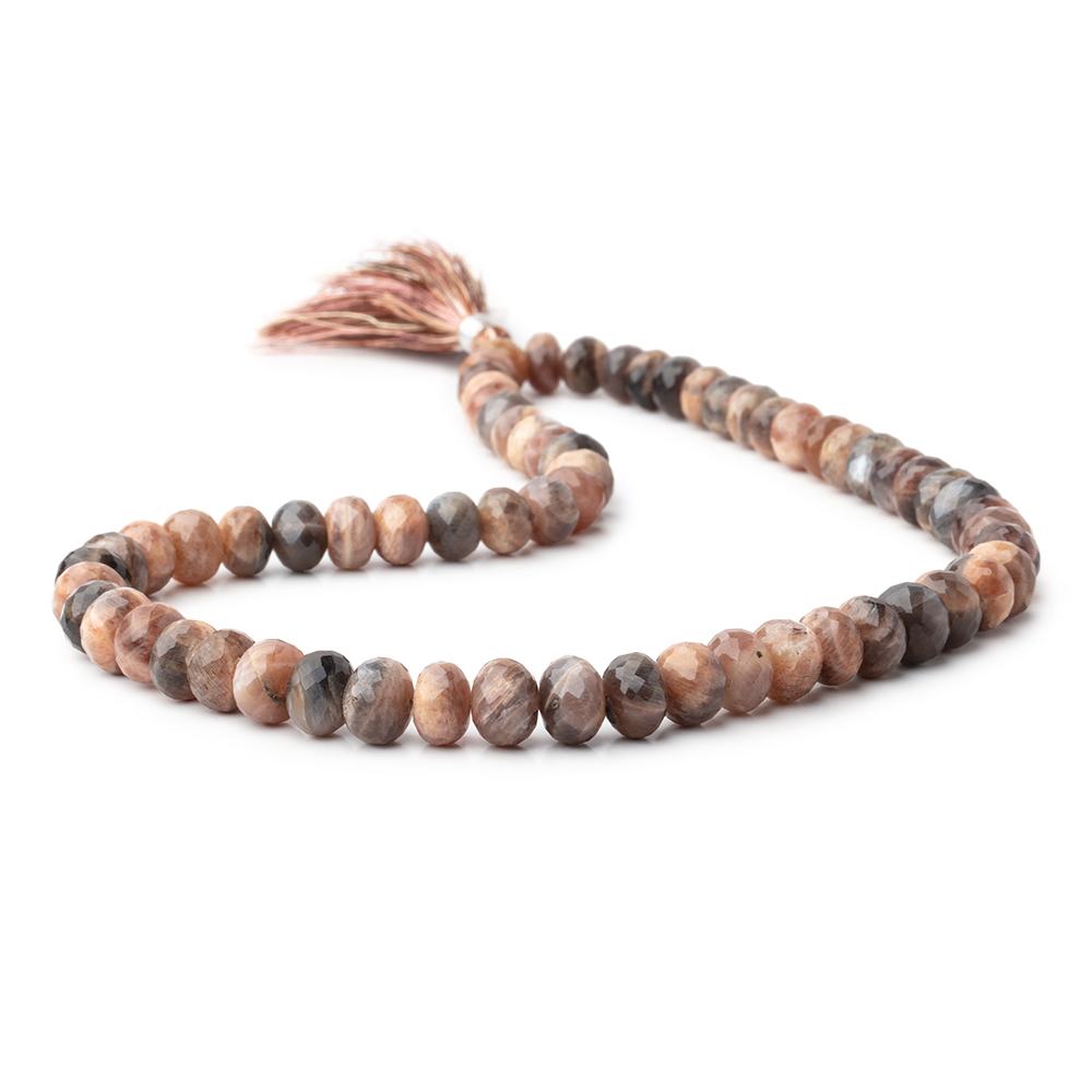 8-9.5mm Feldspar Faceted Rondelle Beads 16 inches 64 beads (ONLINE ORDER ONLY)