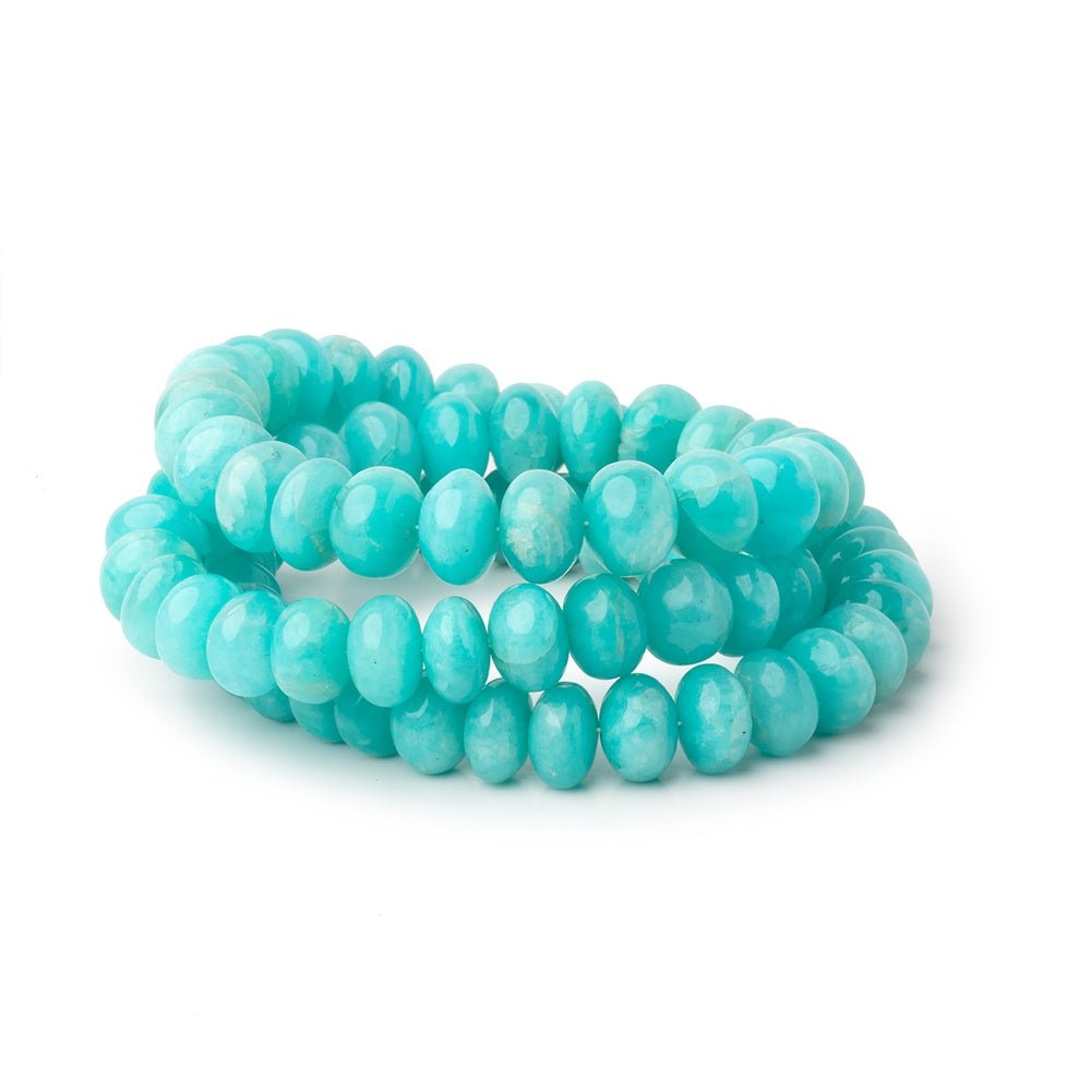 8-9mm Amazonite Plain Rondelle Beads 18 inch 80 pieces AAA (ONLINE ORDER ONLY)