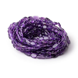 8-9mm Amethyst Plain Oval Beads 16 inch 40 pieces (ONLINE ORDER ONLY)
