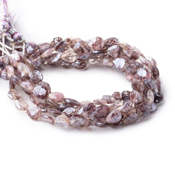 8-9mm Mystic Moss Amethyst Faceted Pear Beads 8 inch 22 pieces (ONLINE ORDER ONLY)
